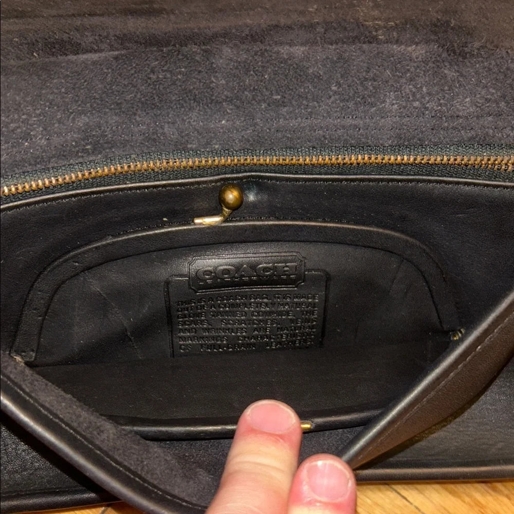 Coach Black Leather Men's or Women’s Clutch Wallet Vintage - Picture 7 of 13